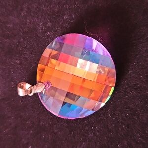 Iridescent Crystal Pendent